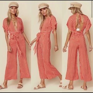 Faithfull the Brand Cedric Gingham Jumpsuit